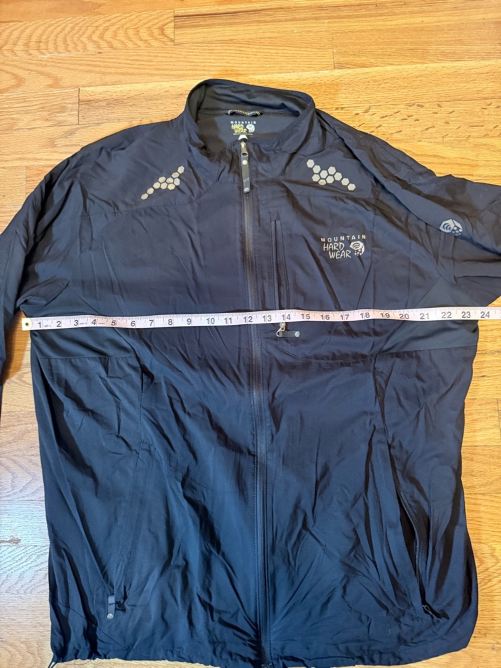 Mountain Hardwear Men's Black Lightweight Geist Zip Reflector Jacket XL- EUC - Picture 5 of 8